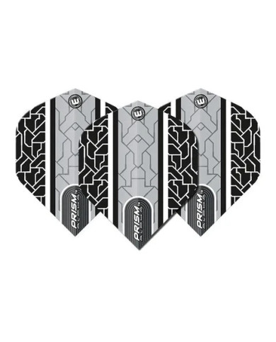 Winmau Prism Alpha Flights - Grey/White