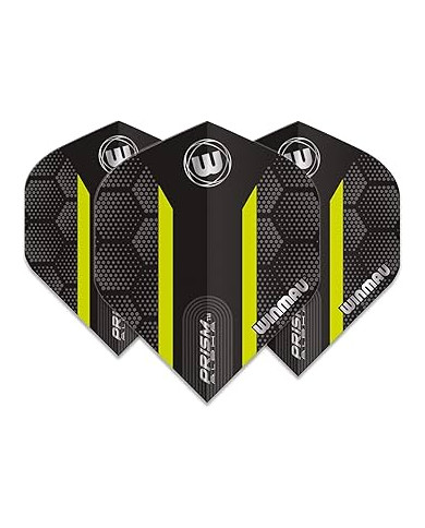 Winmau Prism Alpha Hexagon Flights - Black & Green