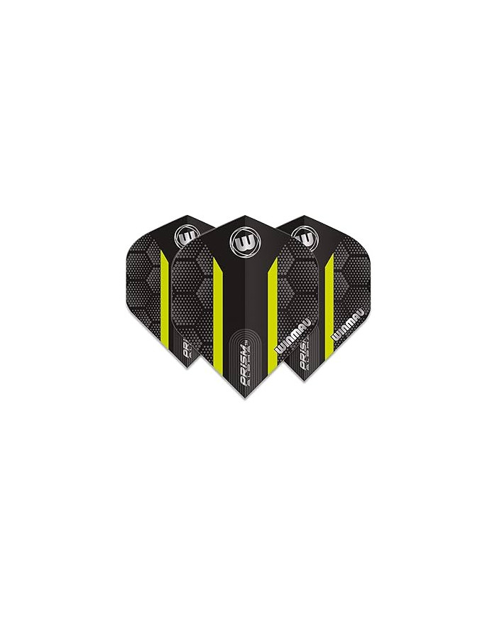 Winmau Prism Alpha Hexagon Flights - Black & Green