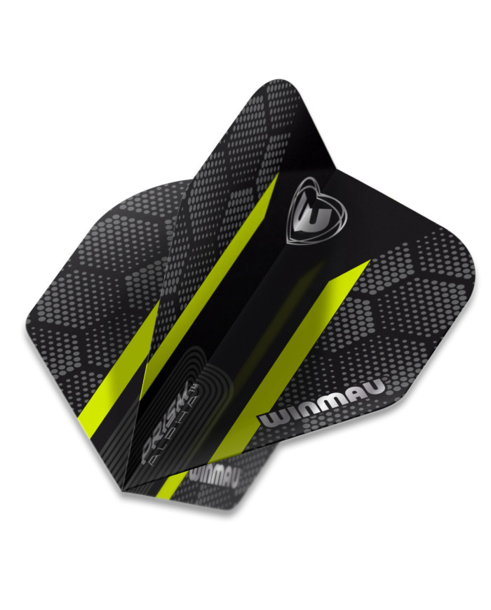 Winmau Prism Alpha Hexagon Flights - Black & Green