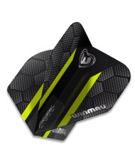 Winmau Prism Alpha Hexagon Flights - Black & Green