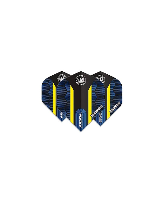 Winmau Prism Alpha Hexagon Flights - Blue & Yellow