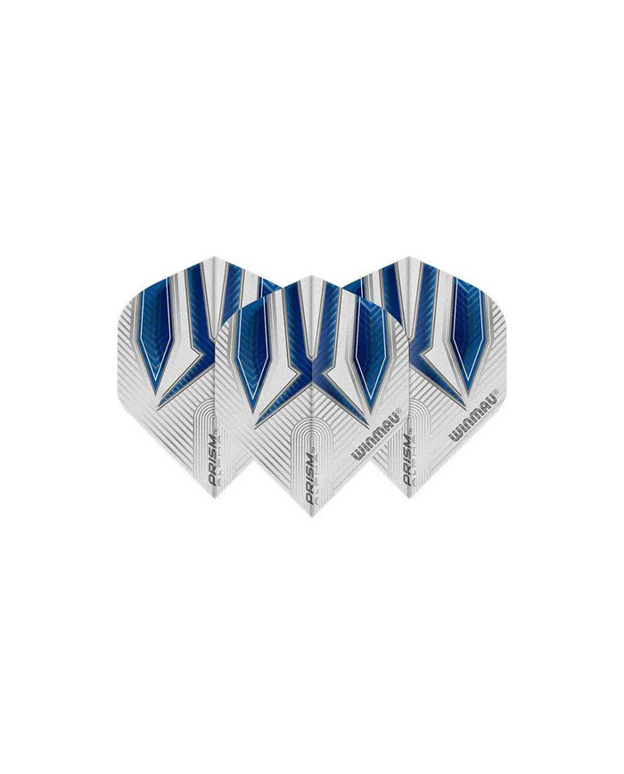 Winmau Prism Alpha Flights - White & Blue