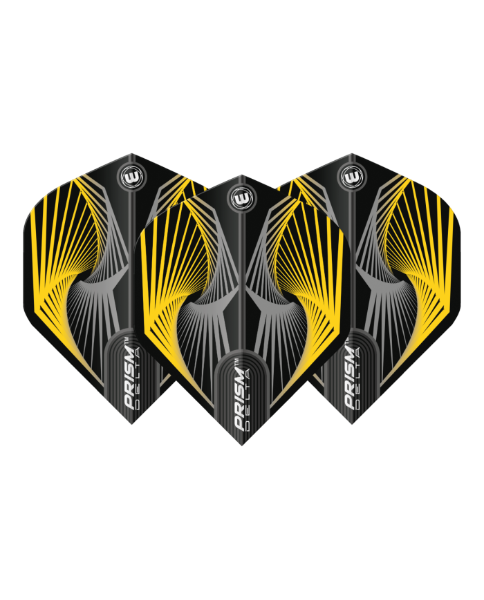 Winmau Prism Delta Flights - Yellow/Grey