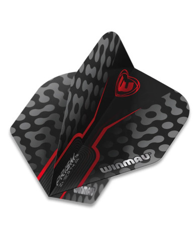 Winmau Prism Zeta Flights Standard Black & Red