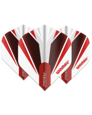 Winmau Prism Alpha Flights - White & Red