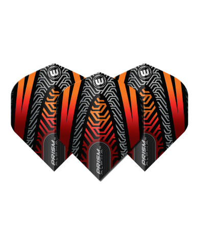 Winmau Prism Alpha Black & Orange Flights