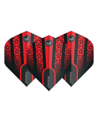 Winmau Red with Black Stars Prism Alpha Standard