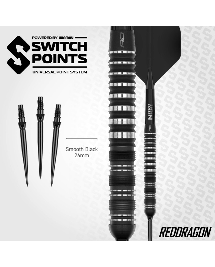 Red Dragon Sable Parallel Barrel Switch Point Darts