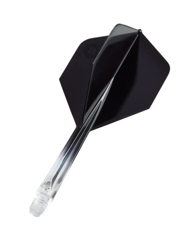 Unicorn Forge Two Tone Flights Clear & Black
