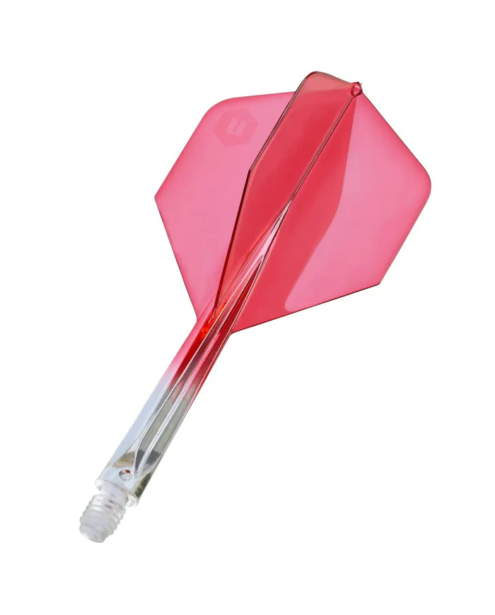 Unicorn Forge Two Tone Flights Clear & Red