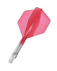 Unicorn Forge Two Tone Flights Clear & Red