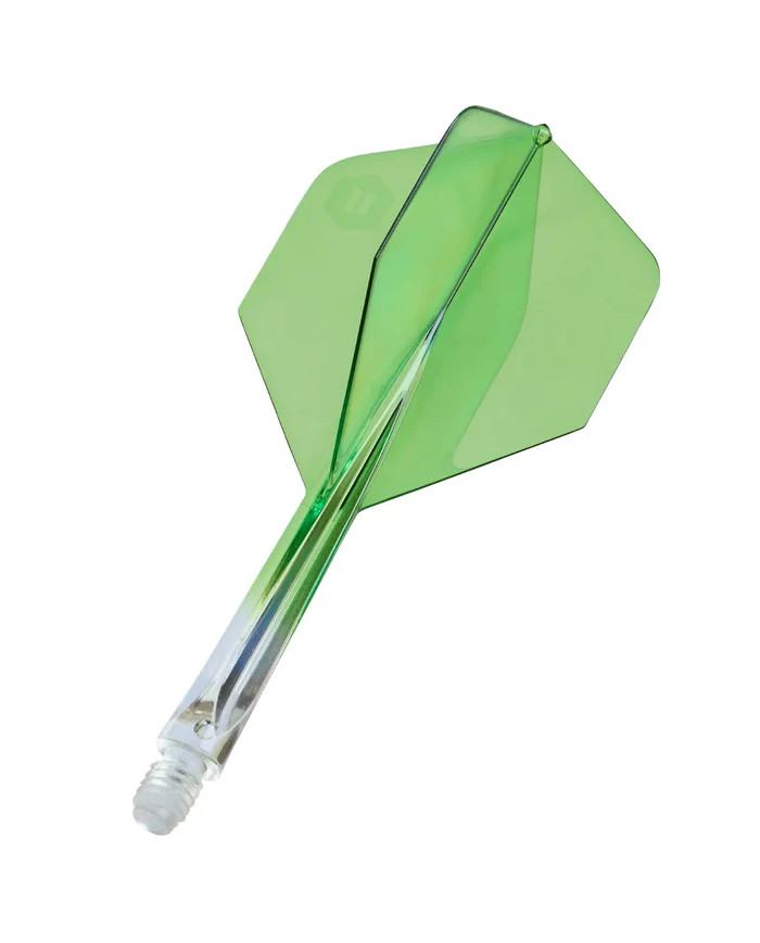 Unicorn Forge Two Tone Flights Clear & Green