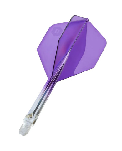 Unicorn Forge Two Tone Flights Clear & Purple