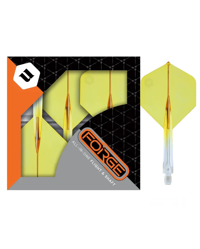 Unicorn Forge Two Tone Flights Clear & Yellow