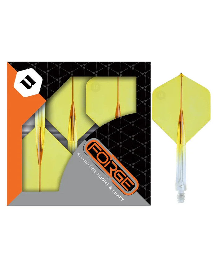 Unicorn Forge Two Tone Flights Clear & Yellow