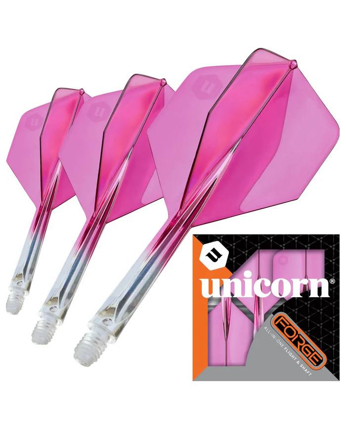 Unicorn Forge Two Tone Flights Clear & Pink