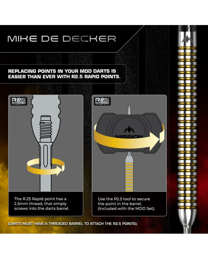 Mission Mike De Decker V2 95% Tungsten Darts