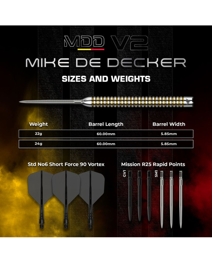 Mission Mike De Decker V2 95% Tungsten Darts