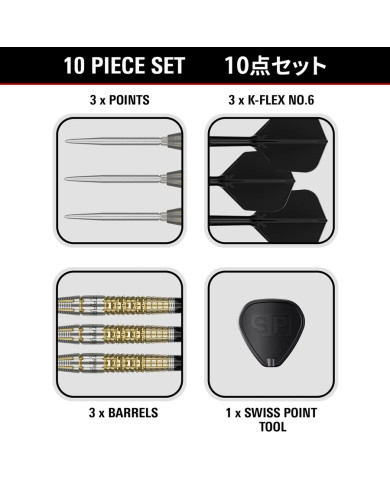 Target Japan Black Marque Warrior 90% Tungsten SP Steel Tip Darts