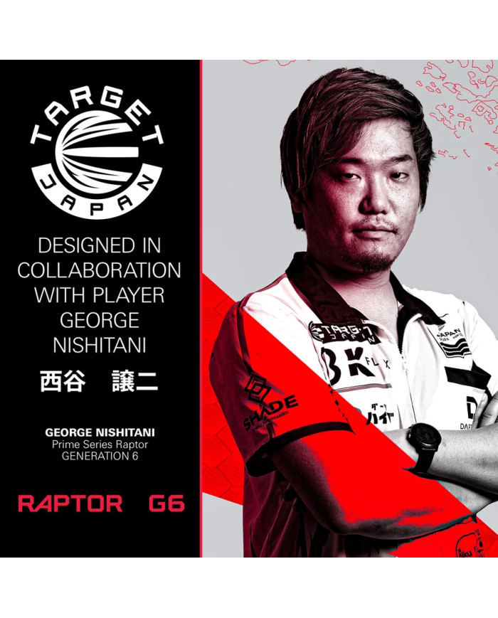 Target Japan Prime Series Raptor G6 90% Tungsten SP Steel Tip Darts