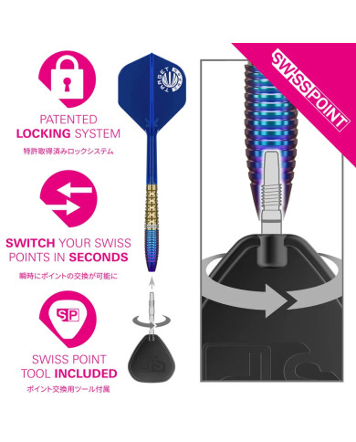 Target Japan Prime Series Zenith G2 90% Tungsten SP Steel Tip Darts