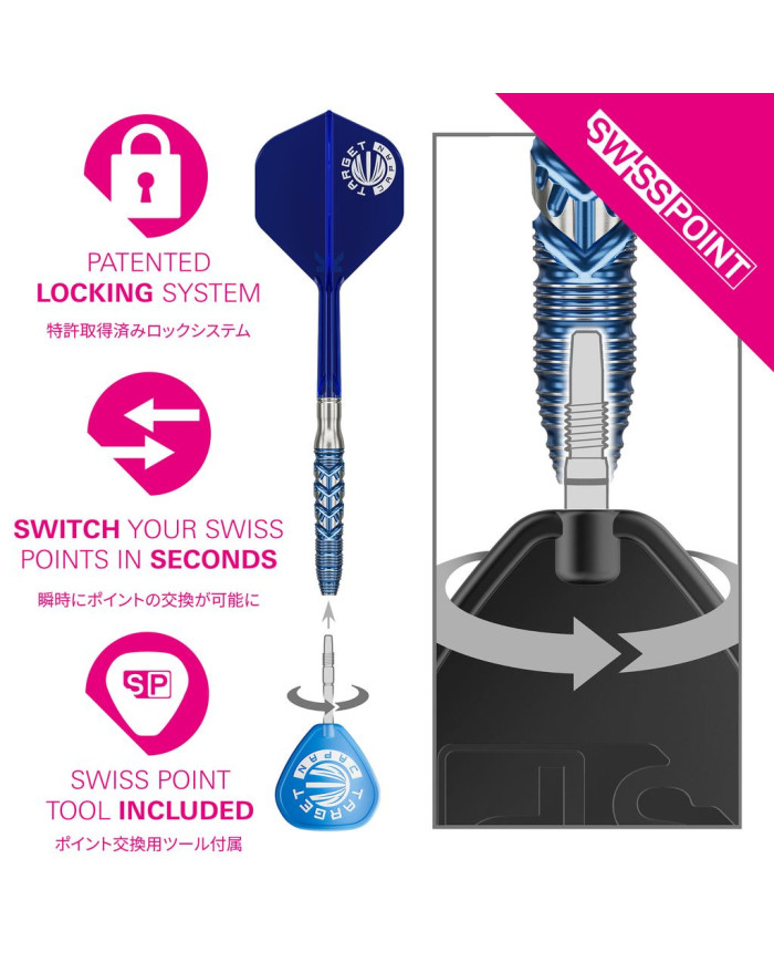 Target Japan Sereno G3 90% Tungsten SP Steel Tip Darts