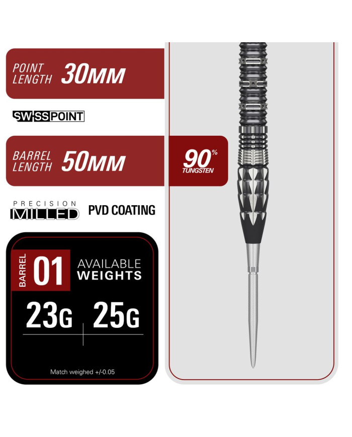 Target Japan Pyro G12 90% Tungsten SP Steel Tip Darts