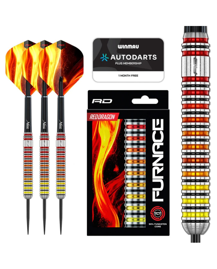 Red Dragon Furnace 90% Tungsten Core Steel Tip Darts