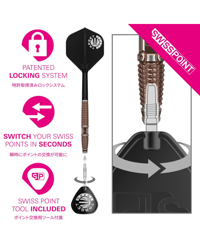 Target Japan Paul Lim Legend G10 90% Tungsten SP Steel Tip Darts