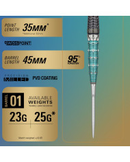 Target Japan Miracle X Rising Sun Champions Limited Edition 95% Tungsten SP Steel Tip Darts
