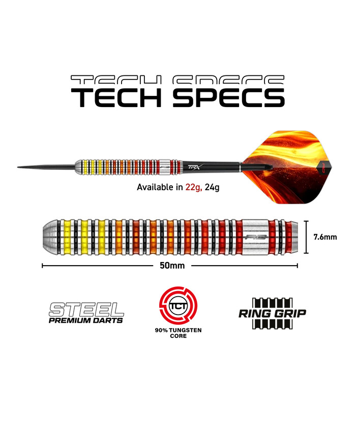 Red Dragon Furnace 90% Tungsten Core Steel Tip Darts
