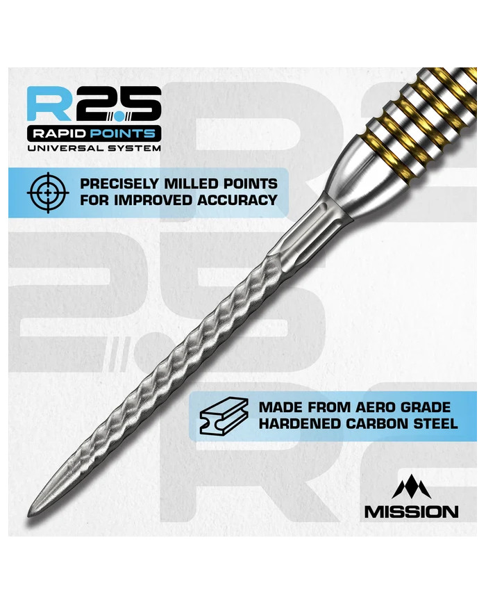 Mission R2.5 Rapid Dart Points RVX Black