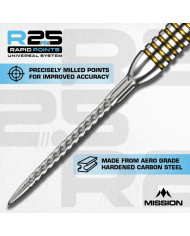 Mission R2.5 Rapid Dart Points RVX Black