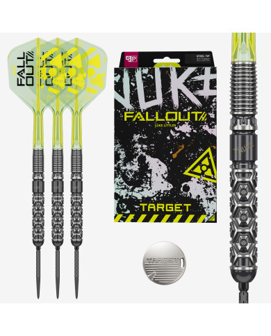 Target Luke Littler Nuke Fallout 90% Tungsten Steel Tip Darts
