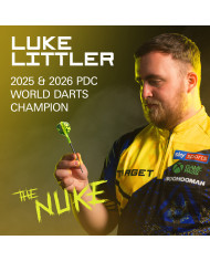 Target Luke Littler Nuke Fallout 90% Tungsten Steel Tip Darts