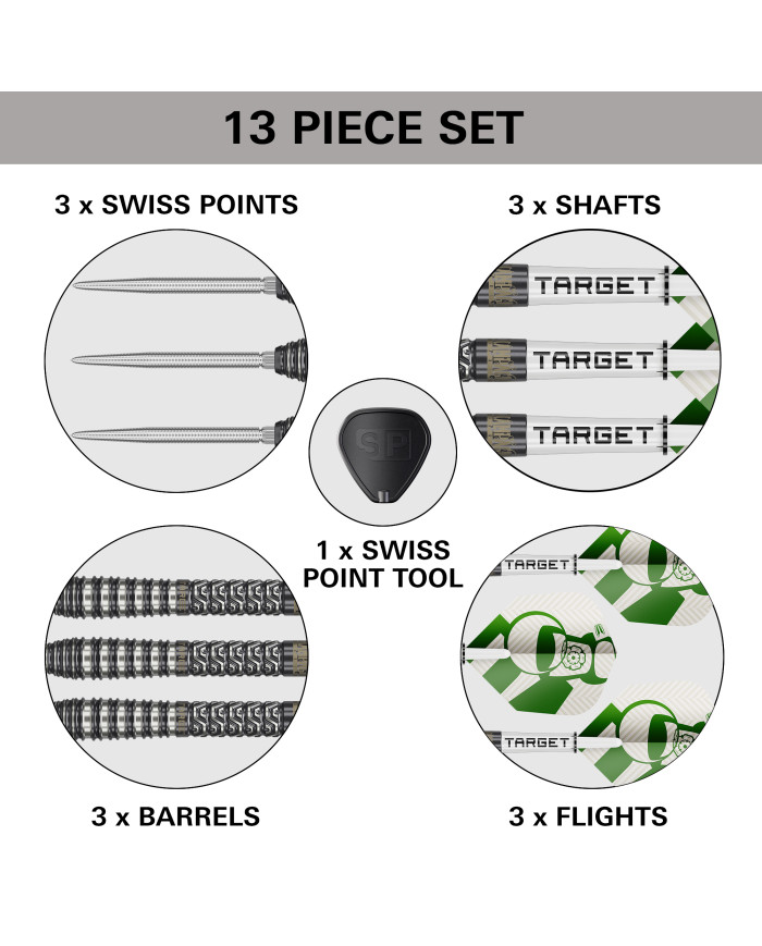 Target Charlie Manby G1 95% Tungsten Steel Tip Darts