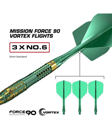 Mission Devon Petersen R2.5 Darts Steel Tip - 95% Tungsten