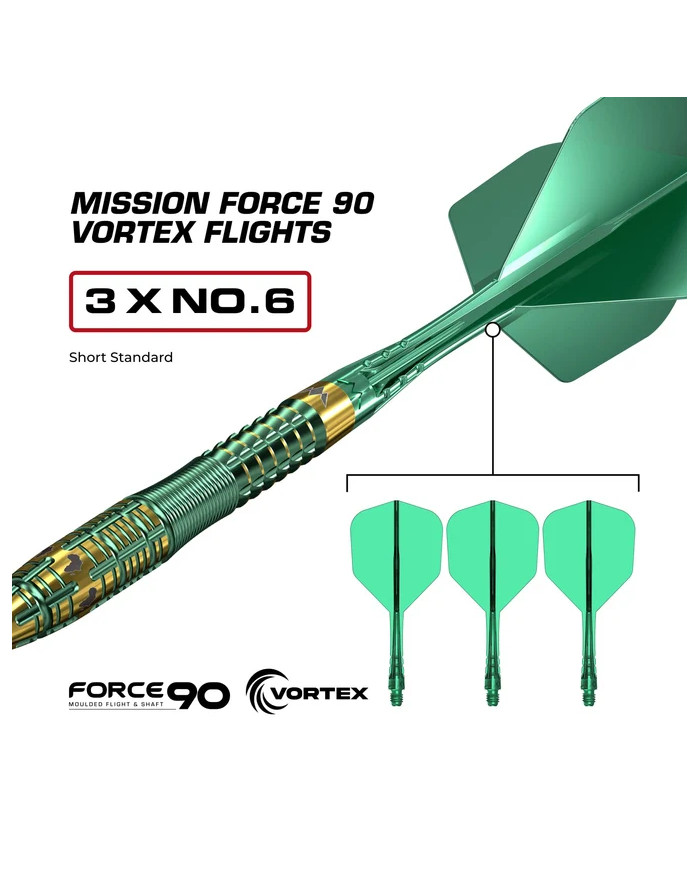 Mission Devon Petersen R2.5 Darts Steel Tip - 95% Tungsten
