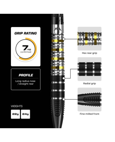 Mission Astro R2.5 Darts Steel Tip - 95% Tungsten