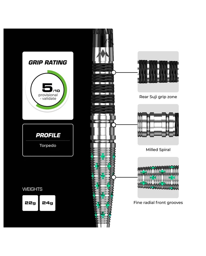 Mission Mantis R2.5 Darts Steel Tip - 95% Tungsten
