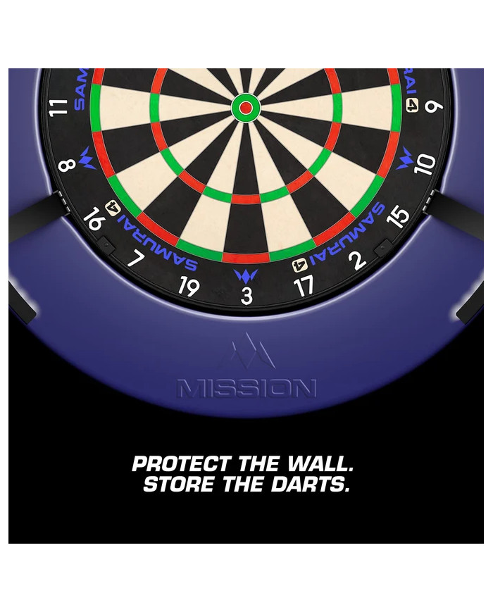 Mission Dartboard Surround Logo - Built in Dart Holder