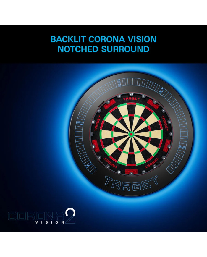 Target Corona Vision Notched LED Dartboard Surround