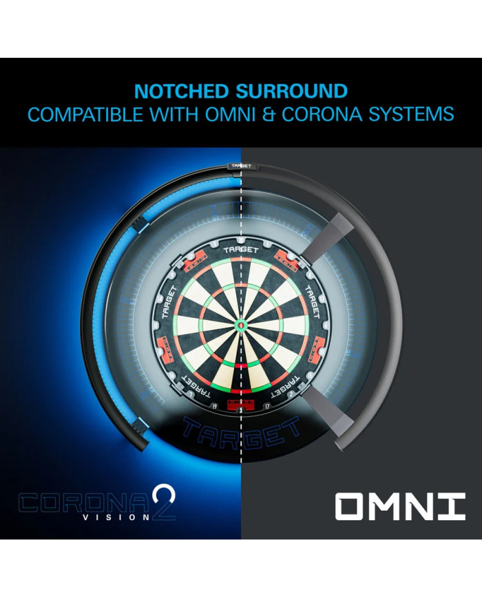 Target Corona Vision Notched LED Dartboard Surround