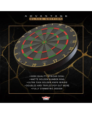 Bulls Advantage Dartboard - Professional - Black