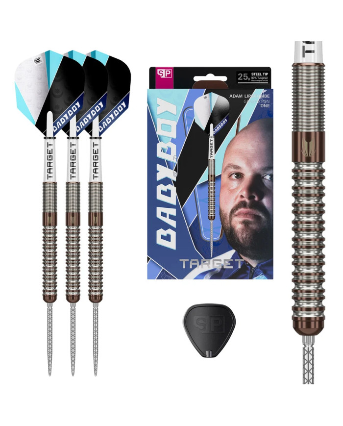 Target Adam Lipscombe G1 Swiss Point 90% Tungsten 25g Steel Tip Darts