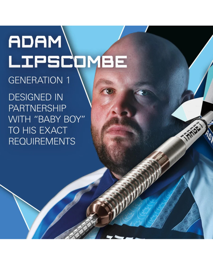 Target Adam Lipscombe G1 Swiss Point 90% Tungsten 25g Steel Tip Darts