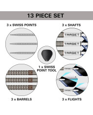Target Adam Lipscombe G1 Swiss Point 90% Tungsten 25g Steel Tip Darts