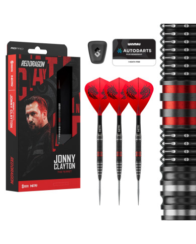 Red Dragon Jonny Clayton Pro 90% Tungsten SP Darts