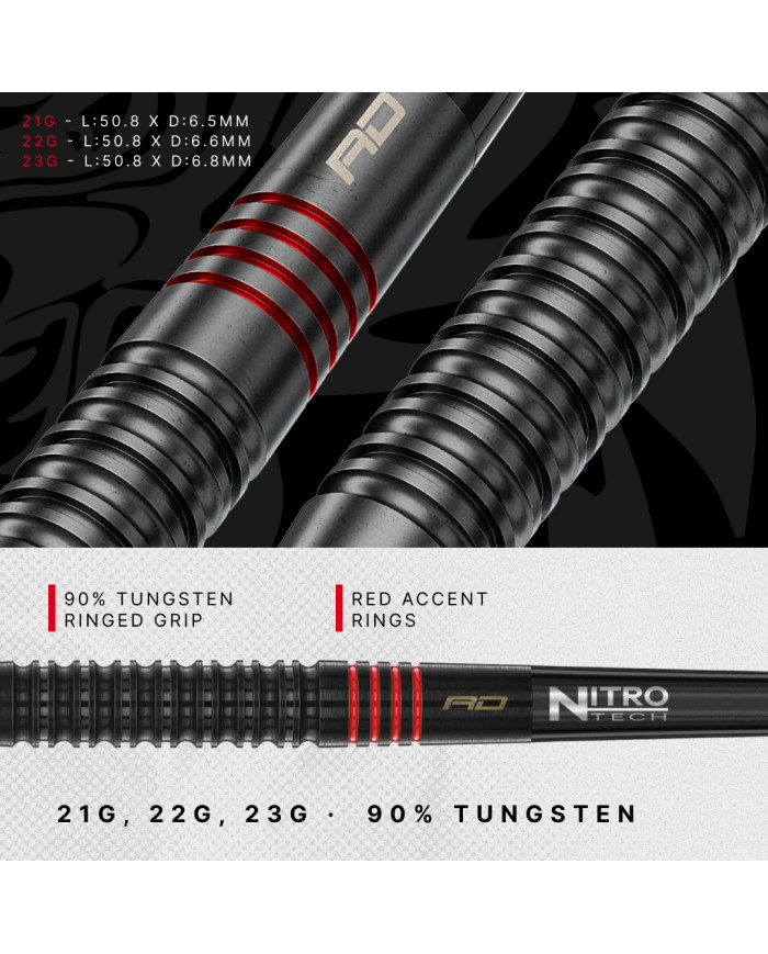 Red Dragon Jonny Clayton ADV 90% Tungsten SP Darts